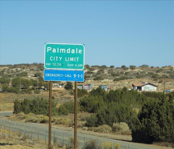 Palmdale California - Señal de carretera